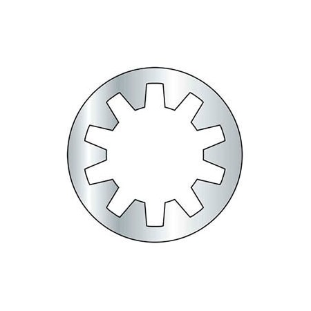Titan Fasteners Internal Tooth Lock Washer, Steel, Zinc Plated Finish BYC04